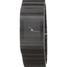 Philippe Starck Ph5031 Ladies Black Dial And Rubber Strap Watch