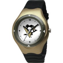 Pittsburgh Penguin wrist watch : Pittsburgh Penguins Prospect Watch - Black/Vegas Gold