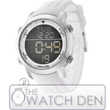 Police - Men's Cyber White Strap Watch - 12898js-02h