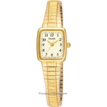 Pulsar Ladies Watch - Gold-Tone - Stretch Band PPH520