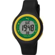 Puma Men's Sport Black Plastic Digital Quartz Watch