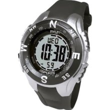 Pyle Sports Track Watch With Digital Compass Chronograph Pacer Countdown Timer