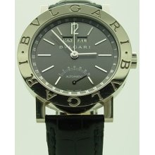 Rare 18k White Gold Bvlgari Annual Calendar Retrograde Second Men Watch Limited