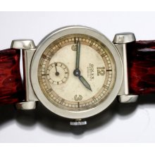Rare Original Triple Signed Rolex Steel Marconi Special Wrist Watch Circa 1948