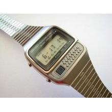 Rare Vintage 1979 Seiko C-359 Lcd Digital Calculator Watch