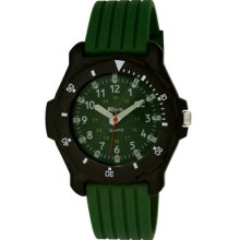Ravel Boy's Quartz Watch With Green Dial Analogue Display And Green Silicone Strap R1534.11