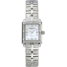 Raymond Weil Ladies Parsifal Steel Diamond Watch 9631-st-00995 Factory Warranty