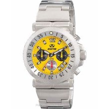 Reactor Mens Fallout Chrono Yellow Dial and Stainless Steel 64007