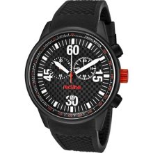 Red Line Men's 'Tech' Black Textured Silicone Watch ...
