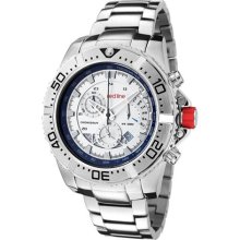 Red Line Watches Men's Racer Chronograph Silver Dial Stainless Steel