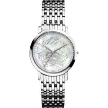 Rhino By Marc Ecko Womens Stainless Steel Watch Mother Pearl Logo E8m010mv Logo