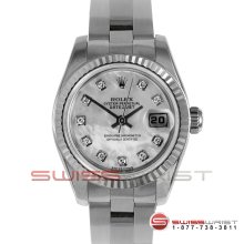 Rolex Ladies Datejust MOP Diamond Dial Oyster Band All Original