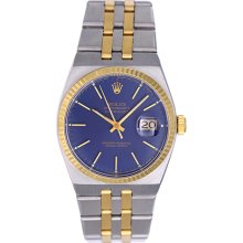 Rolex Oysterquartz Datejust 17013 2-Tone Men's Watch Blue Dial Rolex Oysterquartz Datejust 17013 2-Tone Men's Watch Blue Dial