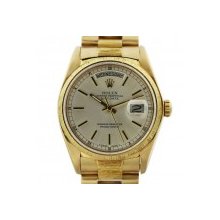 Rolex Presidential 18078 Bark Finish 18k Gold Mens Watch