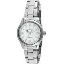 Sale: Peugeot Ladies Silver Tone White Dial Bracelet Watch 7065s