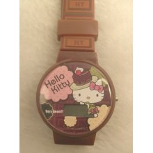 Sanrio Japan Hello Kitty Mix Digital Watch-brown
