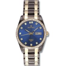 Sartego Men's Classic Collection SCMB26 Two-Tone Stainless-Steel Automatic Watch with Blue Dial
