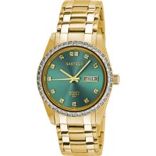 Sartego Men's Gold Tone Automatic Dress Watch Green Dial SGGN16