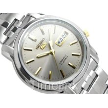 Seiko 5 Mens Automatic Watch Snkk67k - Box & Warranty - Uk