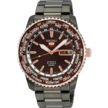 Seiko Automatic World Time Mens Watch SRP132