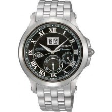 Seiko Kinetic Premier Perpetual Mens Watch SNP041