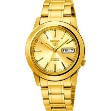 Seiko Men's 5 Automatic SNKE56K Gold Gold Tone Stainles-Steel Automatic Watch with Gold Dial