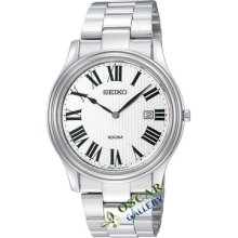 Seiko Neo Classic Skp345p1 White Dial Men's Watch 2 Years Warranty