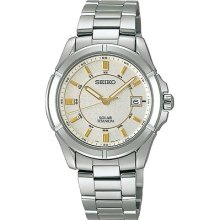 Seiko Watch Spirit Spirit Titanium Solar Champagne Gold Sbpn009 Men