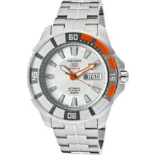 Seiko Watches Men's White Dial Stainless Steel Stainless Steel/White D