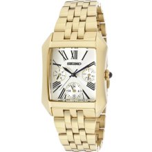 Seiko Watches Women's Light Silver Dial Gold Tone Stainless Steel Gol