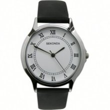 Sekonda Gents Watch 3022 Stainless Steel Black Strap Rrp Â£39.99