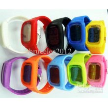 Shhors Children Candy Touch Screen Men Sport Digital Watch Silicone