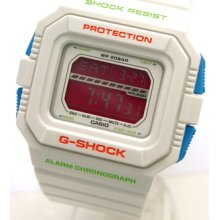 Shock Gls5500p-7 White Gshock Pink Dial, Digital Watch Gls5500 Gls5500p