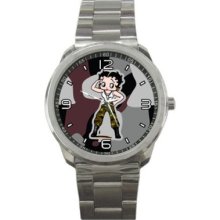 Sport Metal Watch Betty Boop Army Custom