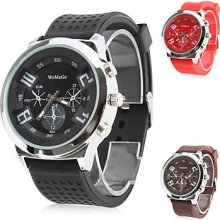 Sports Women's Premium Style Silicone Analog Quartz Wrist Watch (Assorted Colors)