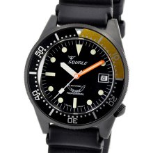 Squale Black PVD 500m Domed Professional Swiss Automatic Dive Watch