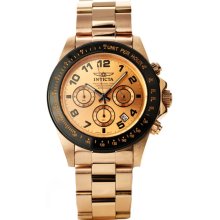 Stainless Steel 44mm 18k Gold Ion-Plated Chronograph Timepiece