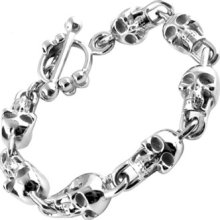 Stainless Steel Bracelet - Skulls