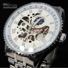 Stainless Steel Wristwatch Automatic Mechanical Movement Watch Watch