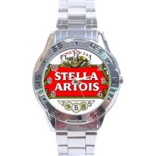 Stella Artois Beer Stainless Steel Analogue Men’s Watch Fashion Hot