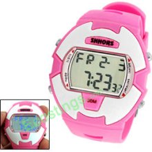 Stopwatch EL Light Sports Alarm Watch for Students