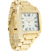 Structure by Surface Silver Dial Gold Tone Bracelet Dress Quartz Watch 32727