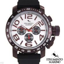 STRUMENTO MARINO SM051RBR/WH Stainless Steel Chronograph Men's