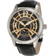 Stuhrling Original 247A.331530 Classic Bailey Grand Automatic Mechanical Day and Date Black Watch with Goldtone Skeleton Dial Template