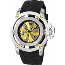 Stuhrling Original 309.331618 Impulse Automatic Skeleton Yellow Dial Watch
