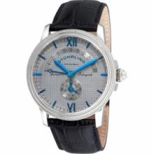 Stuhrling Original 340.331592 Mens Saturnalia Chairman Automatic with Stainless Steel Case Grey Dial and Black Strap Watch