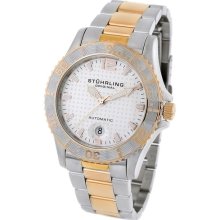 Stuhrling Original Men's Regatta Diver White Dial Two-tone Watch 161 332232