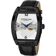 Stuhrling Original Watches Men's Millenia Ravine Mechanical Black PVD
