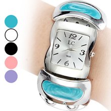 Style Women's Casual Bracelet Plastic Analog Quartz Watch (Assorted Colors)