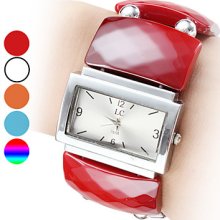 Style Women's Casual Plastic Analog Quartz Bracelet Watch (Assorted Colors)